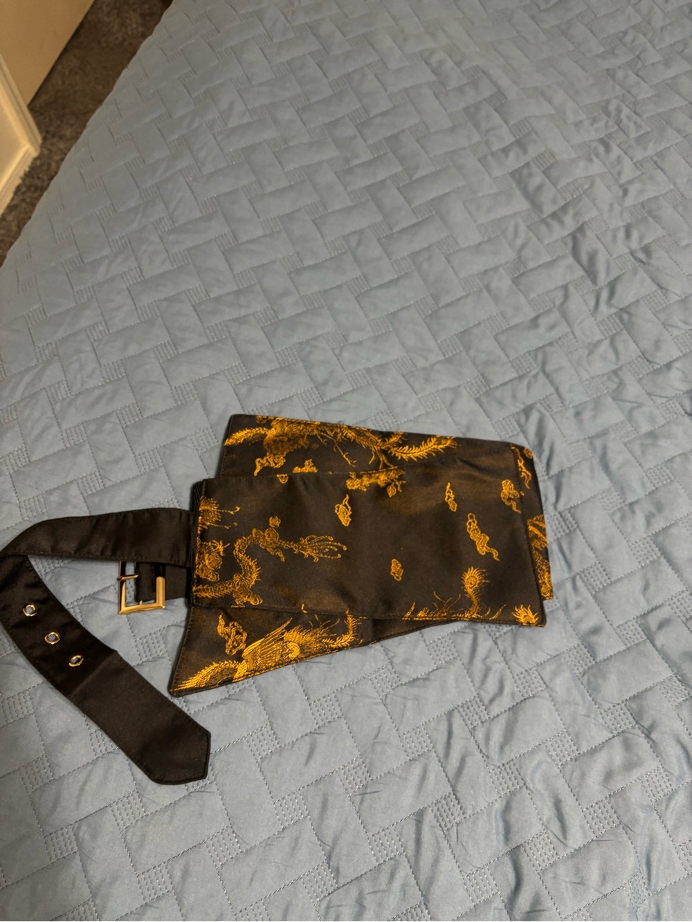 Black and Gold Cummerbund